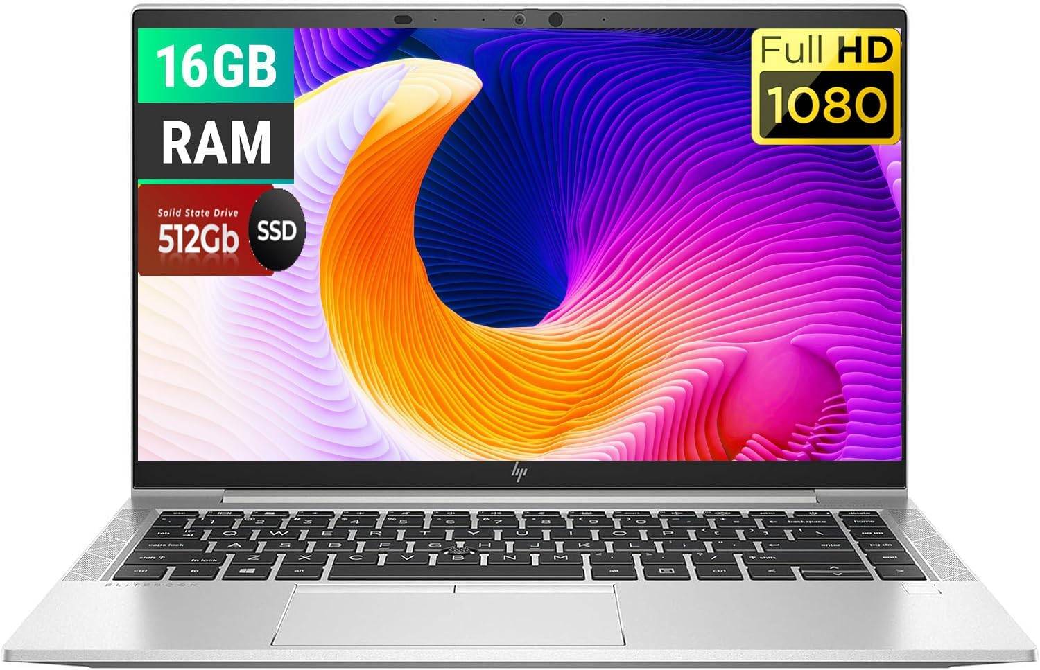 HP EliteBook 845 G8, AMD Ryzen 5 PRO 5650U Processor, 16GB RAM, 256GB SSD, 14″ FHD Display